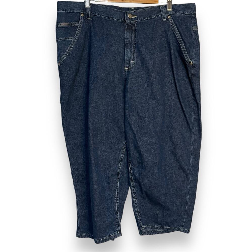 Riders by Lee Capri Jeans Women's 20W Dark Wash Blue Denim Retro Pockets Casual